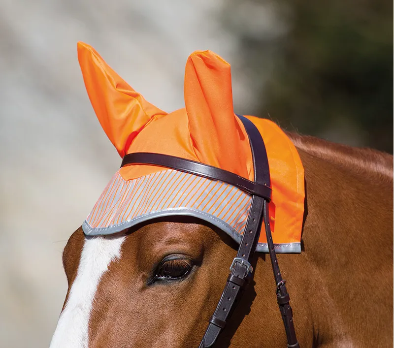 Bridleway Hi-vis Fly Veil Orange